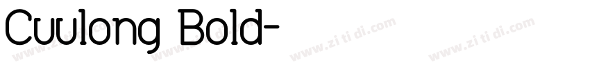 Cuulong Bold字体转换